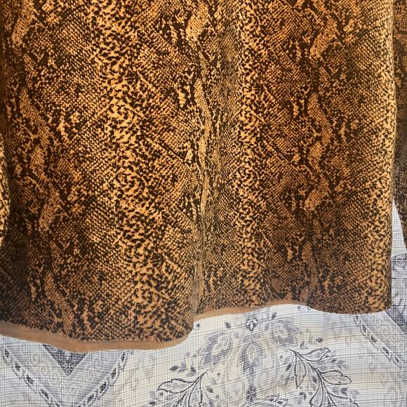 Zara Neutral Snakeskin Crop Top‎ Size Small - Picture 3 of 6